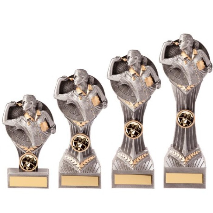 FALCON FEMALE DARTS TROPHY - 4 SIZES - 140CM - 24CM